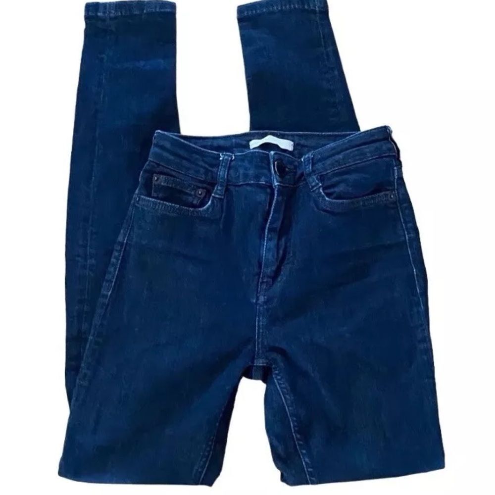 Maje  Escape Mid Rise Dark Wash Skinny Jeans. Size 24.